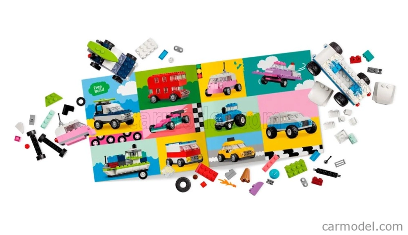 Lego Automobile Lego Classic - Veicoli Creativi - Auto Colorate - Free Build - 900 Pezzi - 900 Pieces Rôzne