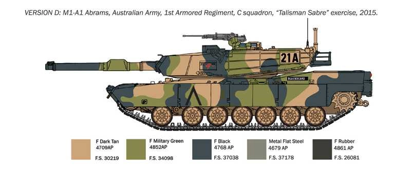 Italeri Tank M1a1 Abrams Military Tank 1:35 /