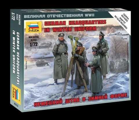 Zvezda figurky - německé velitelství WW2 zima (1:72)