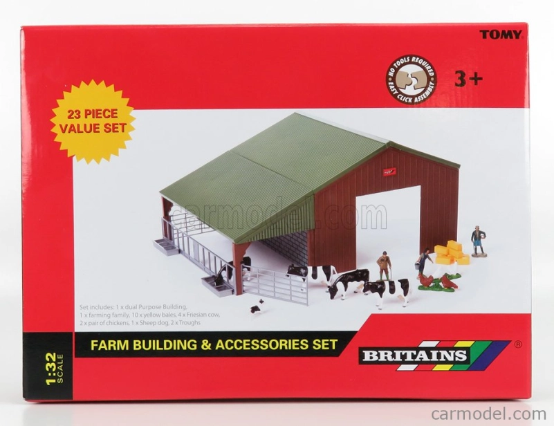 Britains Accessories Farm Building - Diorama Stalla Con Animali 1:32 Různé