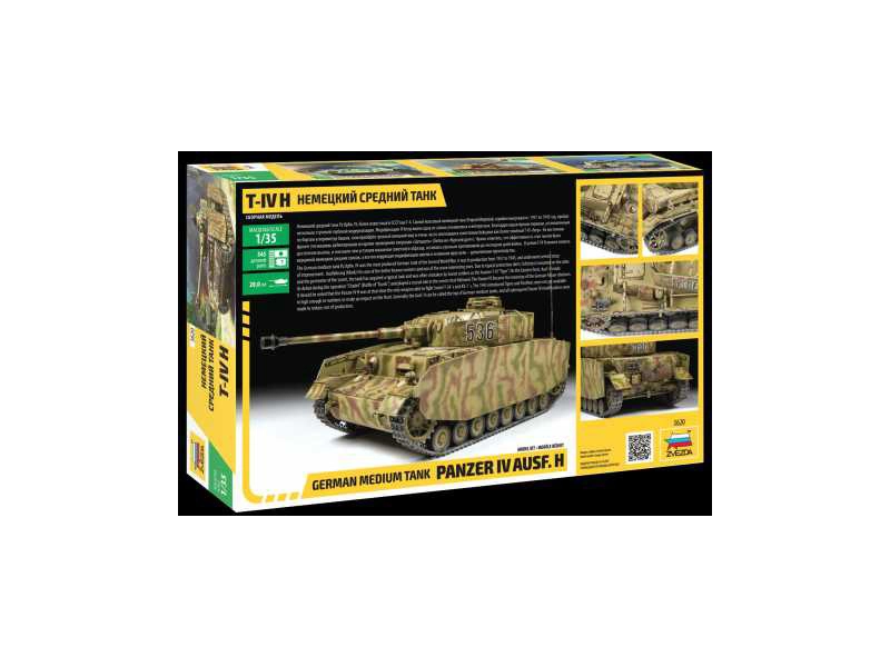 Zvezda stredný nemecký tank Panzer IV Ausf. H (1:35)