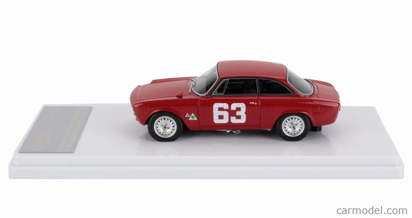 Tecnomodel Alfa romeo Giulia 1600 Sprint Gta N 63 4h Monza 1966 Andrea De Adamich 1:43 Červená