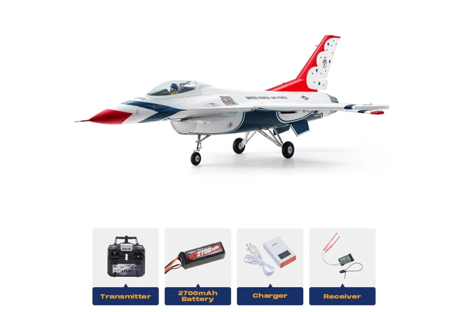 F-16 EDF 64mm PNP Thunderbird