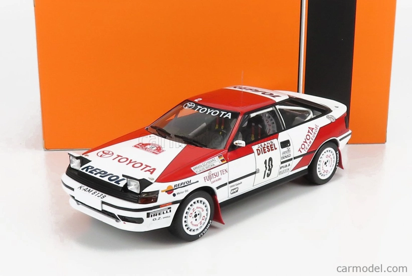 Ixo-models Toyota Celica Gt-4 St165 N 19 Rally Sanremo 1990 A.schwarz - K.wicha 1:18 Biela červená