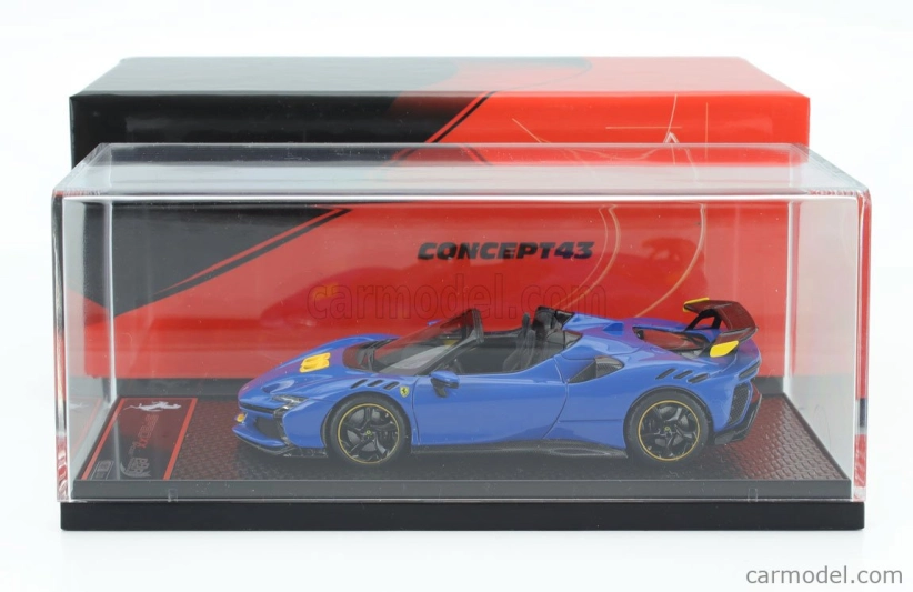 Bbr-models Ferrari Sf90 Xx Stradale Spider 2024 1:43 Azzurro Dino - Svetlo modrá čierna žltá