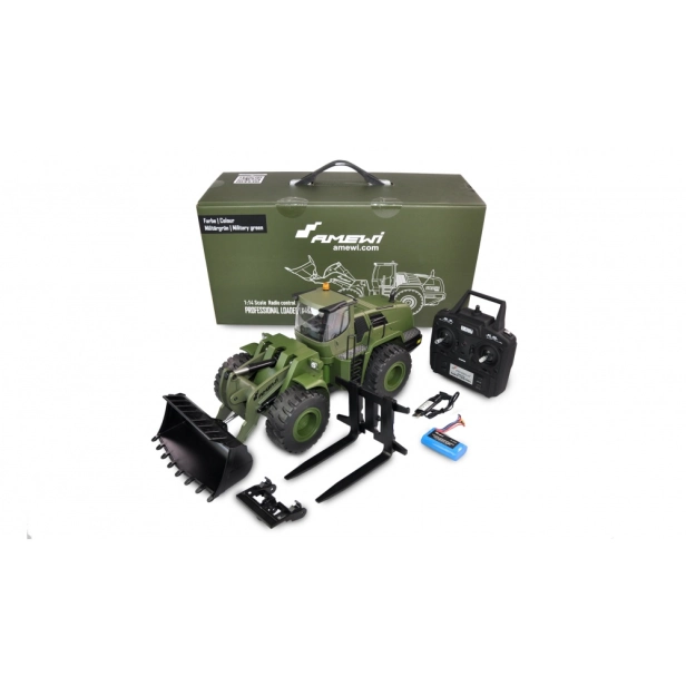 RC kolesový nakladač G485E ME Military V2.0