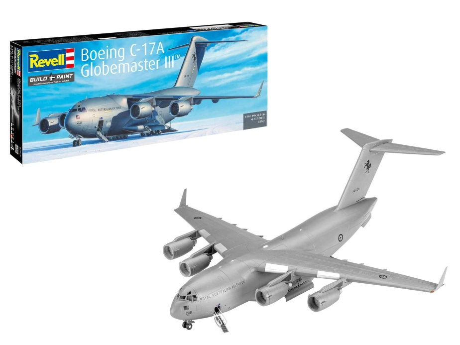 Plastic ModelKit letadlo 03747 - Boeing C-17A Globemaster III (1:144)