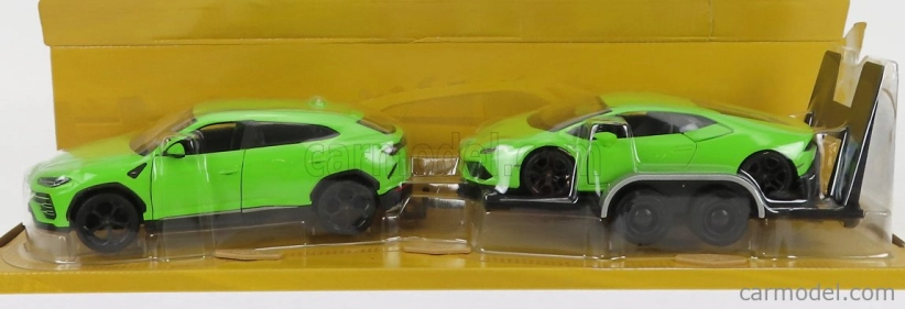 Maisto Lamborghini Urus 2018 With Huracan Lp640-4 Performante 2017 + Trailer 1:24 zelená