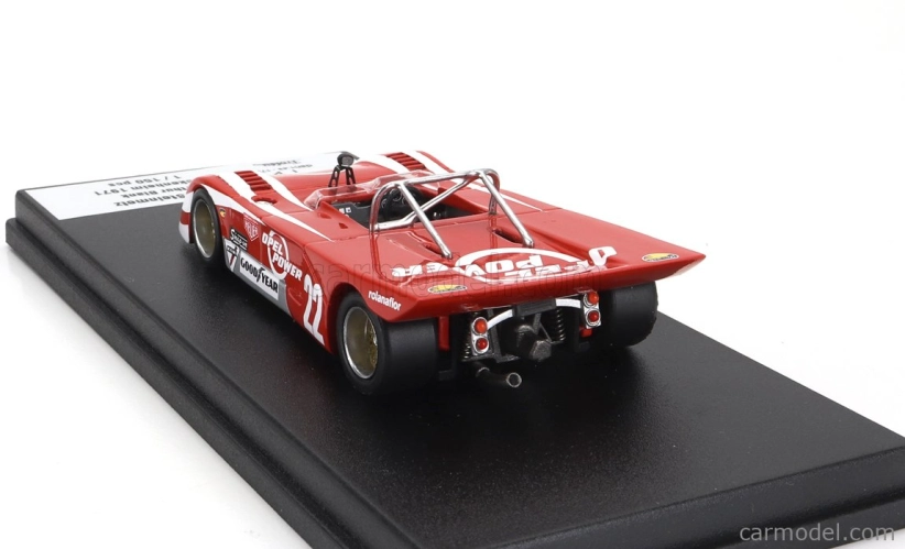 Trofeu Chevron Opel Steinmetz N 22 Hockenheim 1971 Arthur Blank 1:43 Červená Bílá
