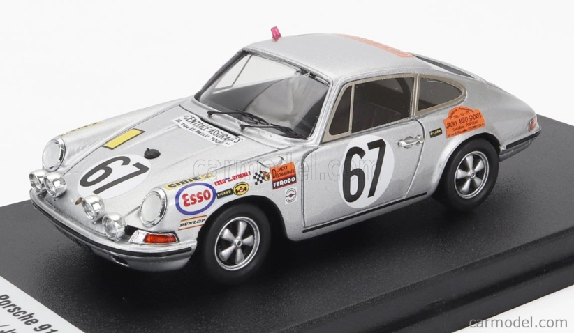 Trofeu Porsche 911s Coupe 1991cc S6 Team J.farjon N 67 24h Le Mans 1969 Philippe Farjon - Jacky Dechaumel 1:43 Silver