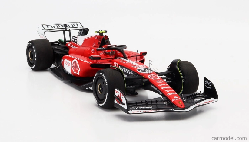 Bbr-models Ferrari F1 Sf-23 Team Scuderia Ferrari N 55 Las Vegas Usa Gp 2023 Carlos Sainz 1:18 Červená Bílá Černá