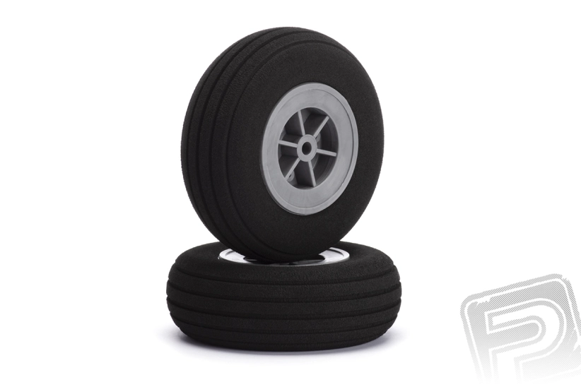 Mechová kolečka Deluxe 80mm s drážkami, 2ks