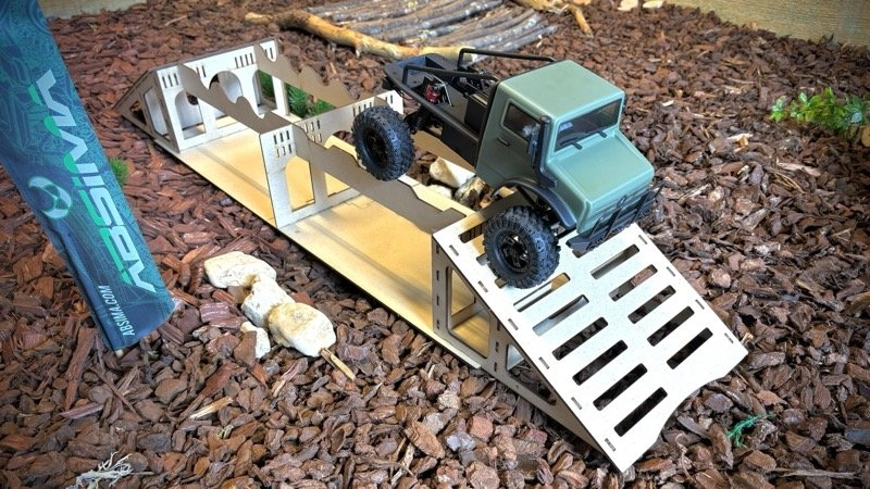 Prekážková dráha Absima Plank Bridge pre malé expedičné modely
