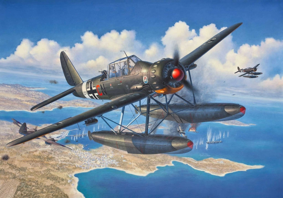 Plastic ModelKit letadlo 03787 - Arado Ar196A-3 Seaplane (1:32)