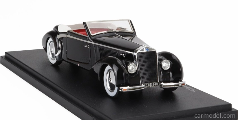 Esval model Delage D6-70 Cabriolet Letourneur & Marchand Open 1939 1:43 Black