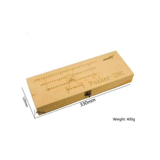 3D puzzle Fokker DR1 1:18 laser cut stavebnica 400 mm