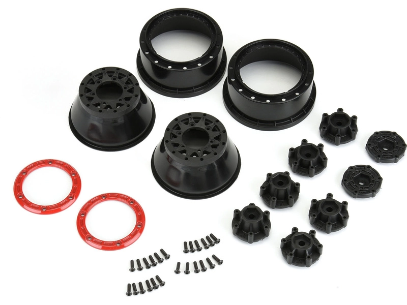 Pro-Line disk 2.2/3.0" Raid bead lock H12/H14 SC šedý/červený