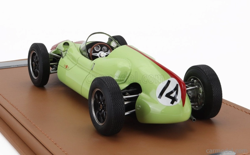 Tecnomodel Cooper F1  T51 N 14 British Gp 1960 Olivier Gendebien 1:18 Světle Zelená Červená