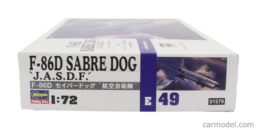 Hasegawa North american F-86f Sabre Dog J.a.s.d.f. Military Airplane 1961 1:72 /