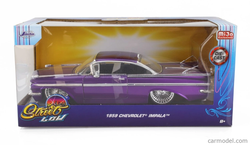 Jada Chevrolet Impala Custom Street Low 1959 1:24 Purple