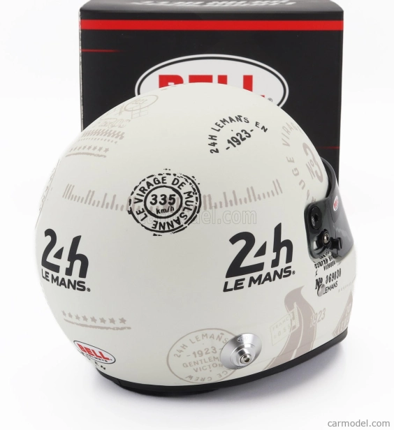 Mini helmet Bell helmet Casco Helmet Hp7 Tribute 24h Le Mans 1:2 Bílá
