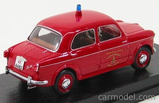 Rio-models Fiat 1100/103 T.v. Vigili Del Fuoco 1955 - Hasičské auto 1:43 Červená
