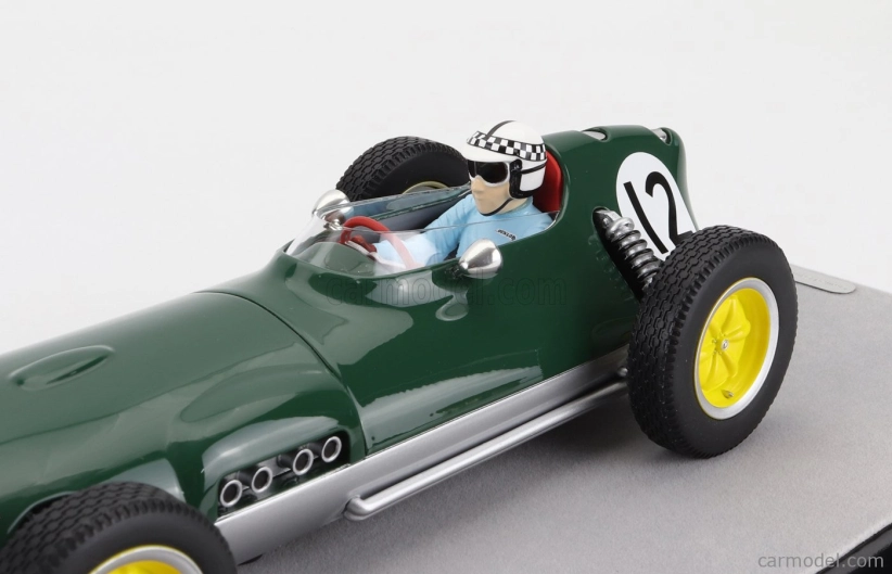 Tecnomodel Lotus F1  16 N 12 Dutch Gp  (with Pilot Figure) 1959 Innes Ireland 1:18 Britská Závodní Zelená Stříbrná