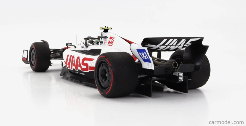 Minichamps Haas F1 Vf-22 Ferrari Team Haas N 47 11th Bahrain Gp 2022 Mick Schumacher 1:18 Biela čierna červená