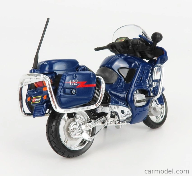 Bburago Alfa Romeo Giulia Carabinieri 2015 + Scale 1/18 R1100rt Carabinieri 2001 1:43 Blue