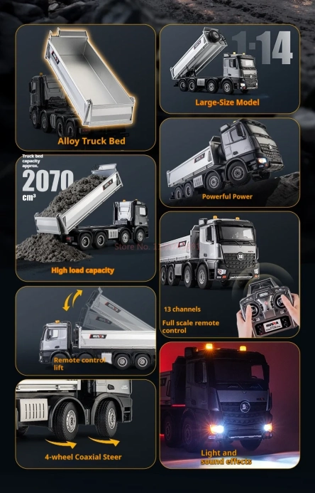 RC sklápěč HN536 PRO 1:14 12CH