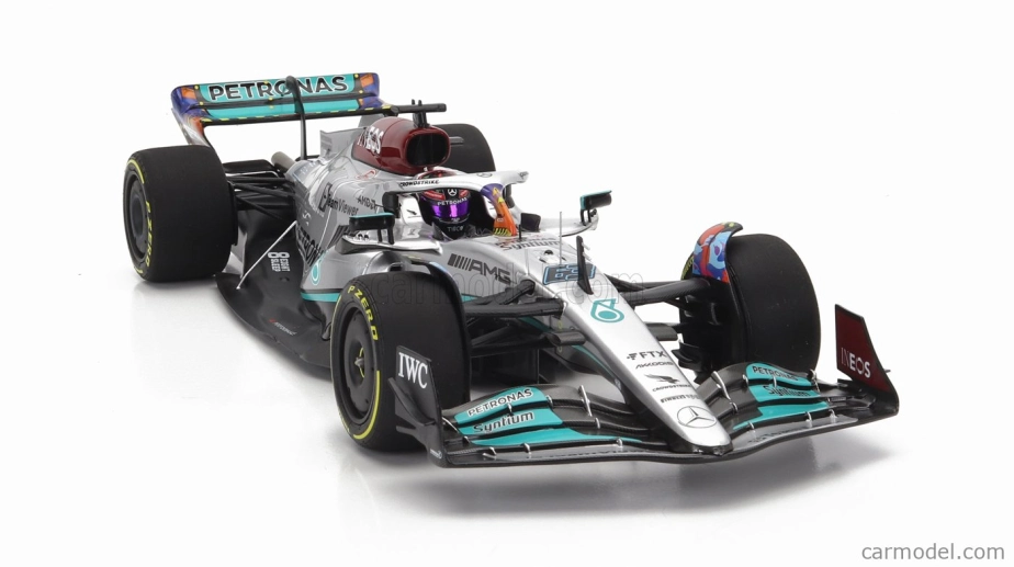 Minichamps Mercedes gp F1 W13e Mercedes-amg Petronas F1 N 63 1:18, stříbrná