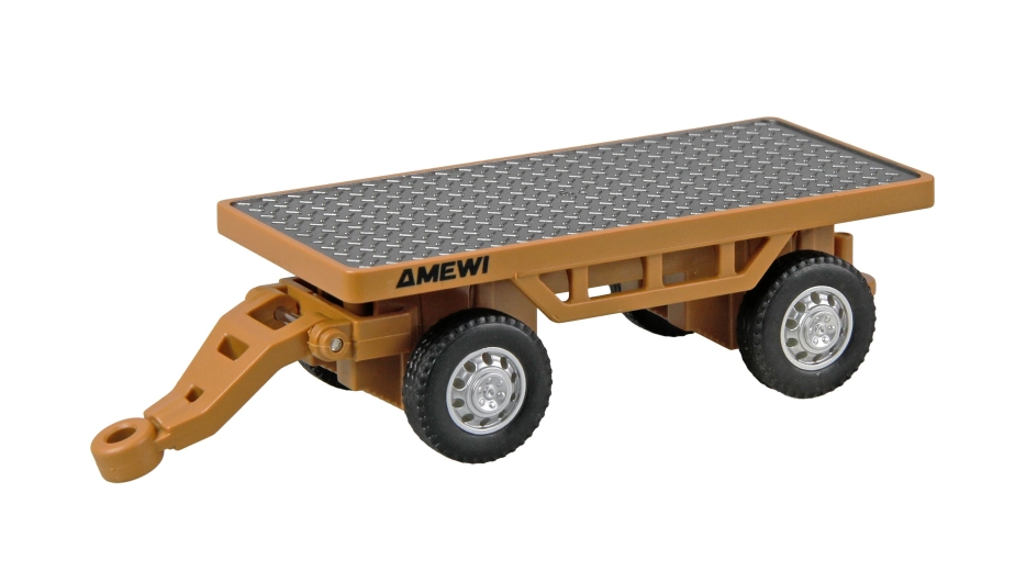 Mini kovový RC vysokozdvižný vozík s přívěsem, proporcionální 8kanálový 1:64 RTR