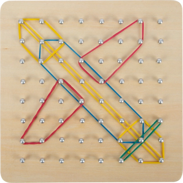 small foot Dřevěná deska Geoboard - poškozený obal