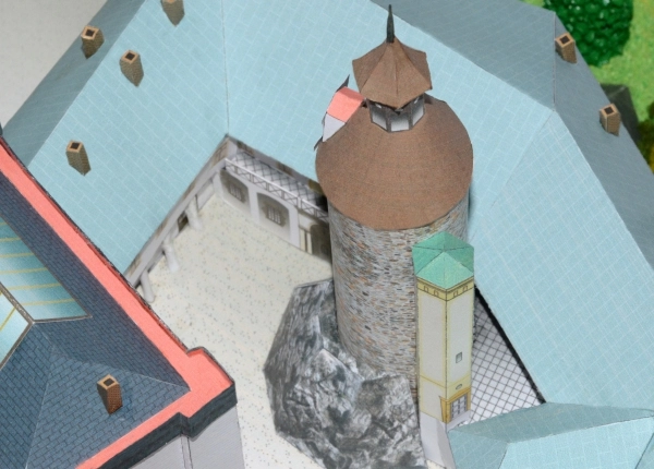 Zámok Zbiroh - papierový model 1:300