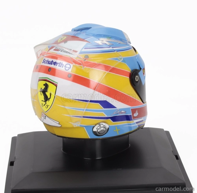 Edicola Helmet F1  Casco Helmet Fernando Alonso F2012 Team Ferrari Season 2012 1:5 Modrá Žlutá Červená