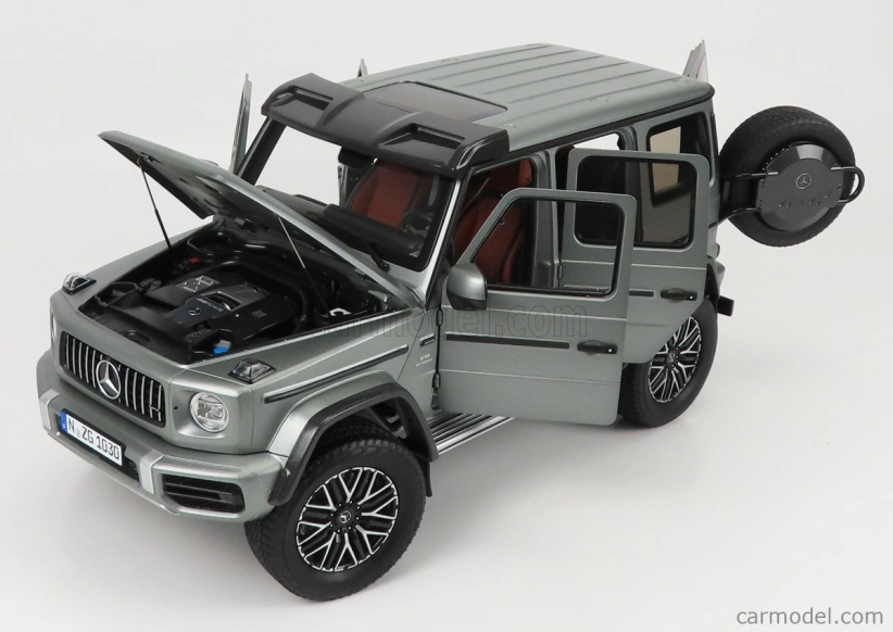 Nzg Mercedes benz G-class 4x4² 2022 1:12 Platina Stříbro Met