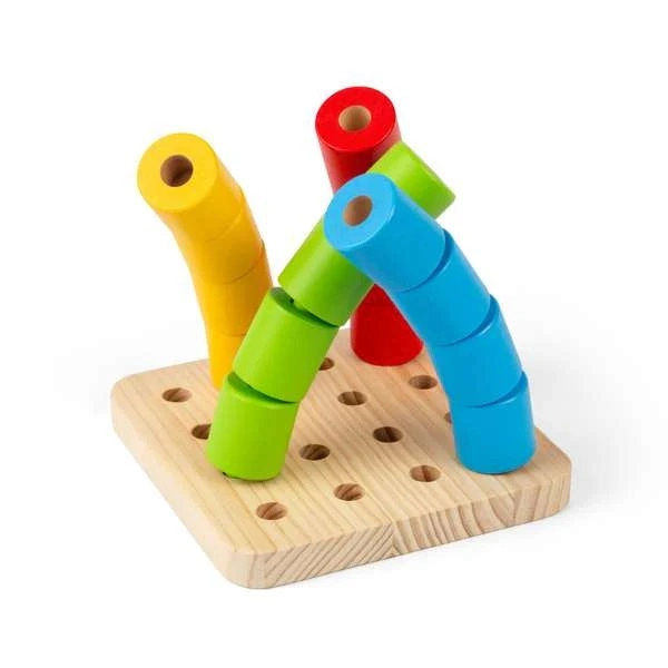 Bigjigs Toys Balančné valčeky na podstavci – poškodený obal