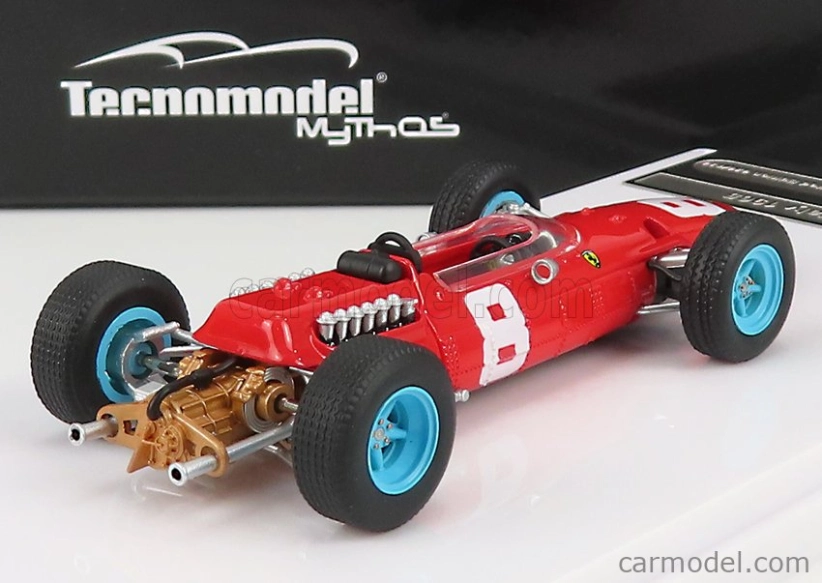 Tecnomodel Ferrari F1 512 N 8 Italy Gp 1965 John Surtees 1:43 Červená