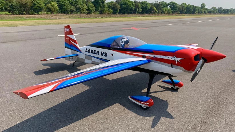103" Laser V3 2610mm 120cc Modro-červená Ryu