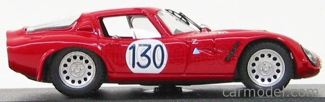 Najlepší model Alfa romeo Tz2 N 130 Targa Florio 1966 Bianchi - Bussinello 1:43 Red