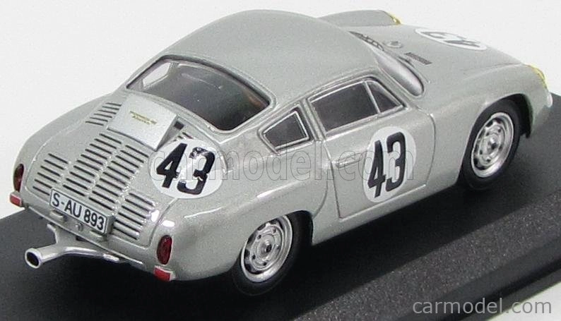 Best-model Porsche 1600gs Abarth N 43 Sebring 1963 E.barth 1:43 Silver