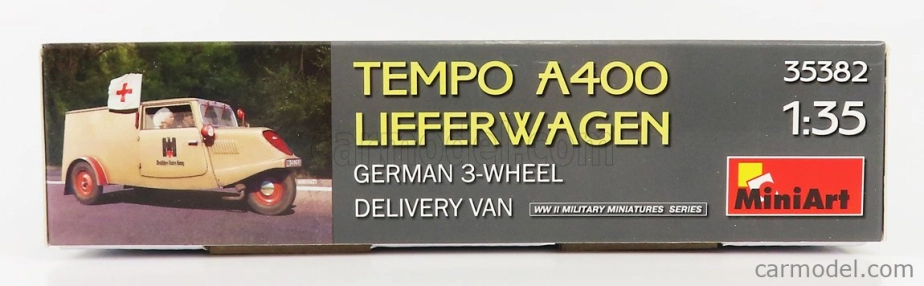Miniart Tempo A400 Van Lieferwagen 3-kolesová sanitka Vojenská 1962 1:35 /