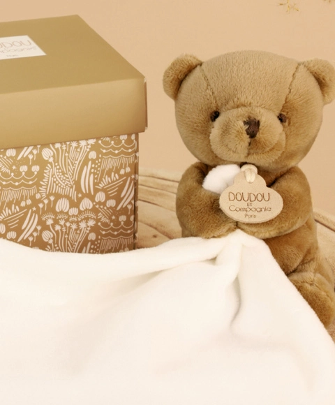 Doudou Můj malý medvídek 10 cm hnědý