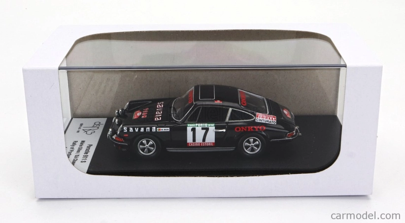 Trofeu Porsche 911s Coupe (night Version) N 17 Rally Portugal 1977 Mario Silva - Sa Chaves 1:43 Black