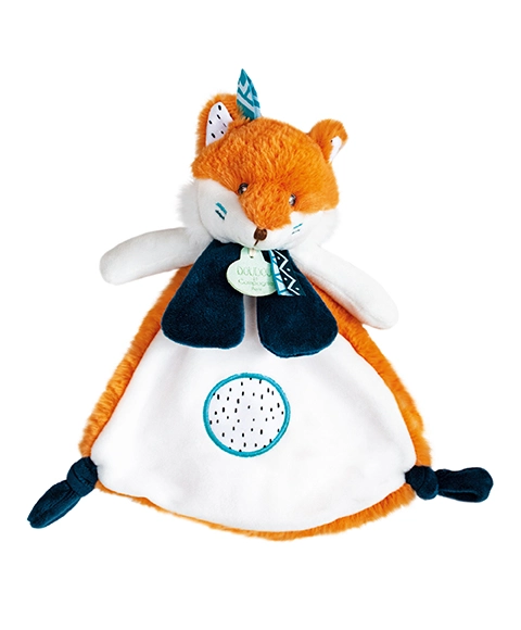Doudou Dárková sada Tiwipi - plyšová liška muchláček 23 cm - poškozený obal