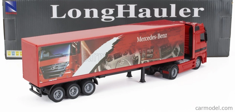 Newray Mercedes benz Actros 1857 Truck Cassonato Mercedes Benz 1998 1:43 Red