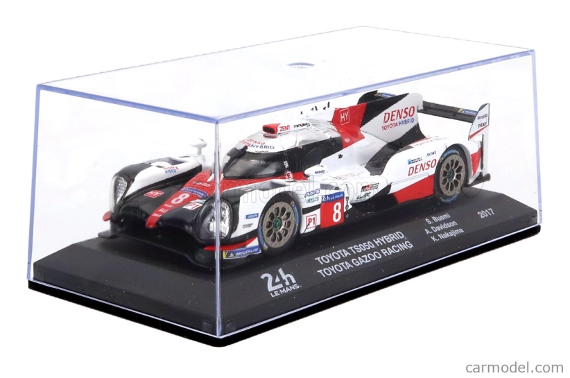 Edicola Toyota Ts050 Hibrid 2.4l Turbo V6 Team Gazoo Racing N 8 24h Le Mans 2017 Sebastien Buemi - Kazuki Nakajima - Anthony Davidson 1:43 Biela červená čierna