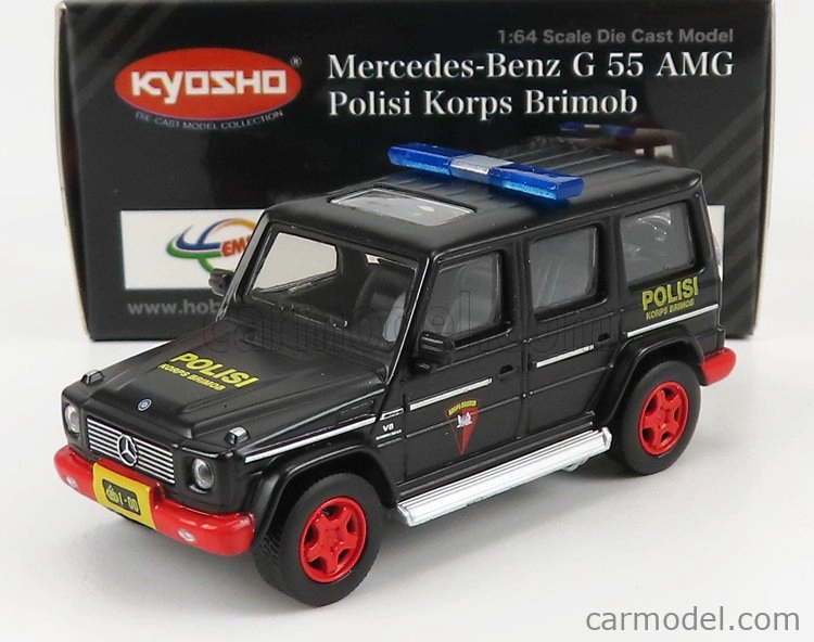 Kyosho Mercedes benz triedy G G55 Amg Polisi 2018 1:64 čierna