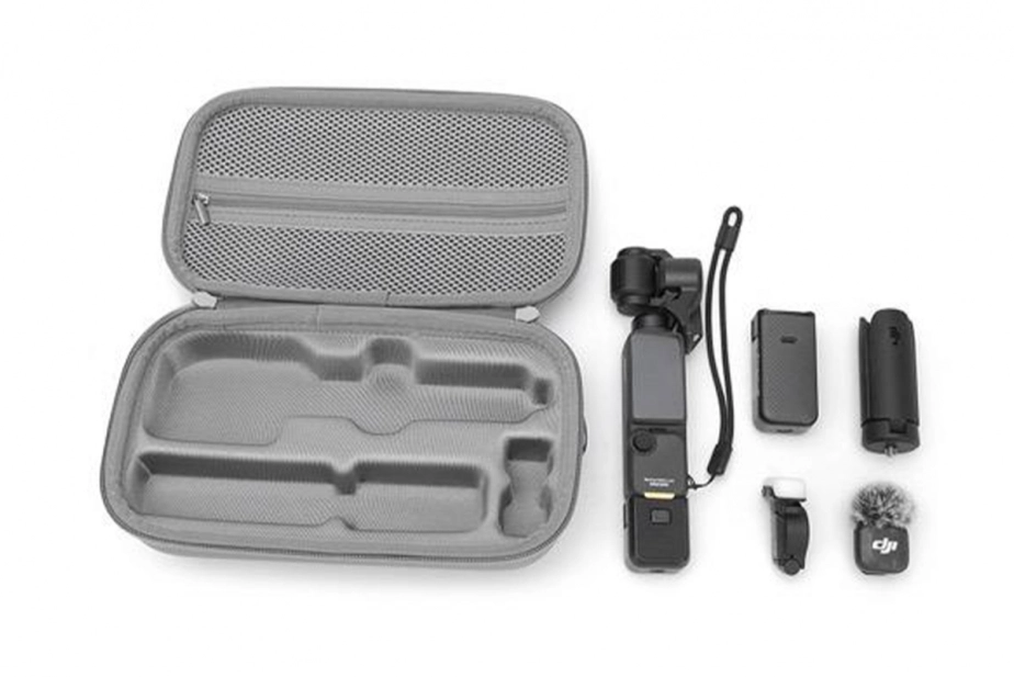 DJI Osmo – Sivé nylonové puzdro s ramenným popruhom pre DJI Osmo Pocket 4P