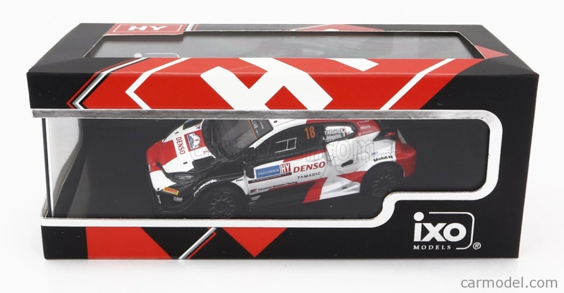 Ixo-models Toyota Yaris Gr Rally1 Team Toyota Gazoo Racing Wrt N 18 7th Rally Estland 2022 Takamoto Katsuta - Aaron Johnston 1:43 Biela červená čierna